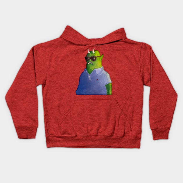 GOBLIN DAD Kids Hoodie by The Comedy Button